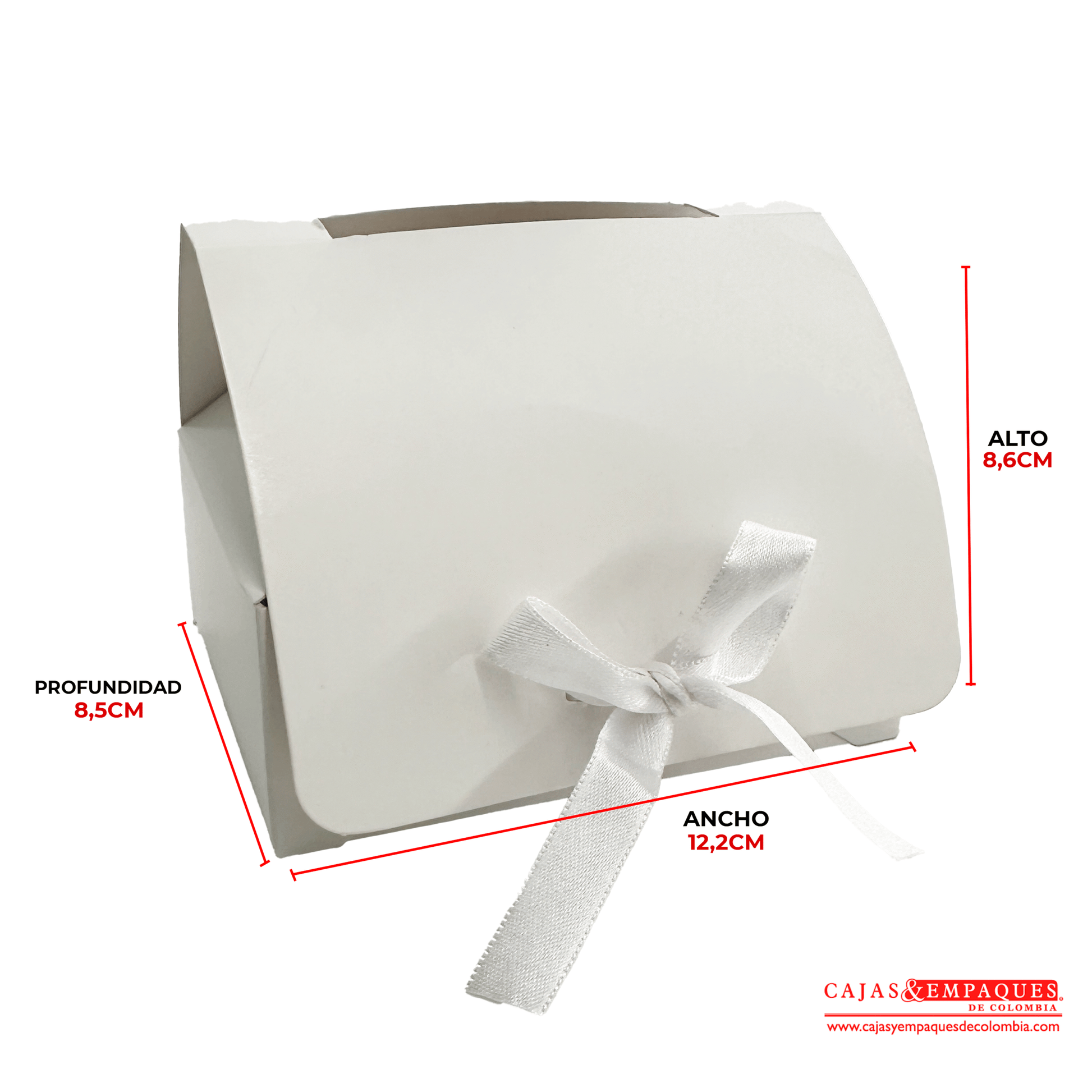 Caja ecológica plegadiza para mug blanco 12,2x8,5x8,6 cm Cajas y Empaques de Colombia