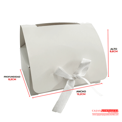 Caja ecológica plegadiza para mug blanco 12,2x8,5x8,6 cm Cajas y Empaques de Colombia