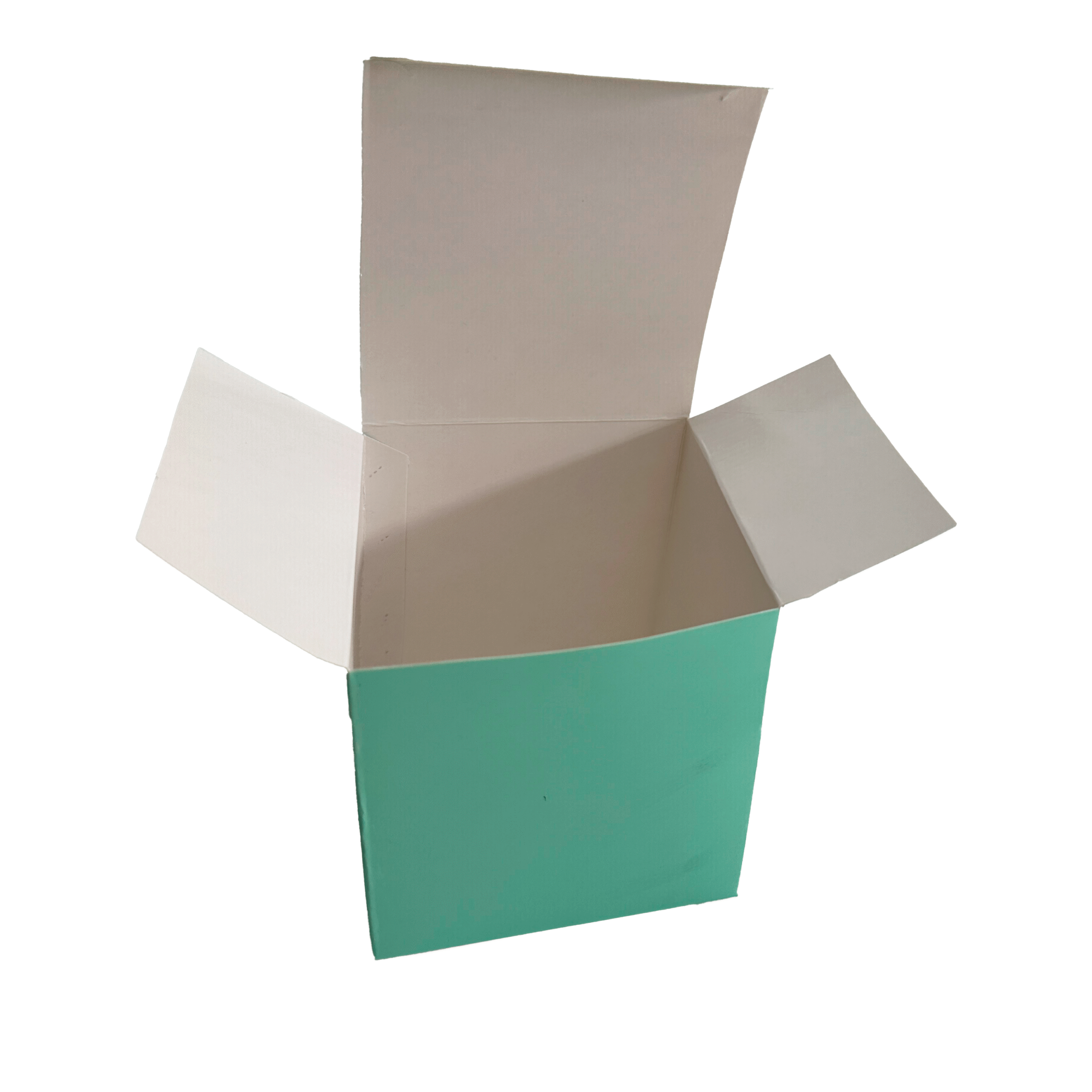 Caja ecológica tipo cubo 10x10x10 cm Verde Cajas y Empaques de Colombia