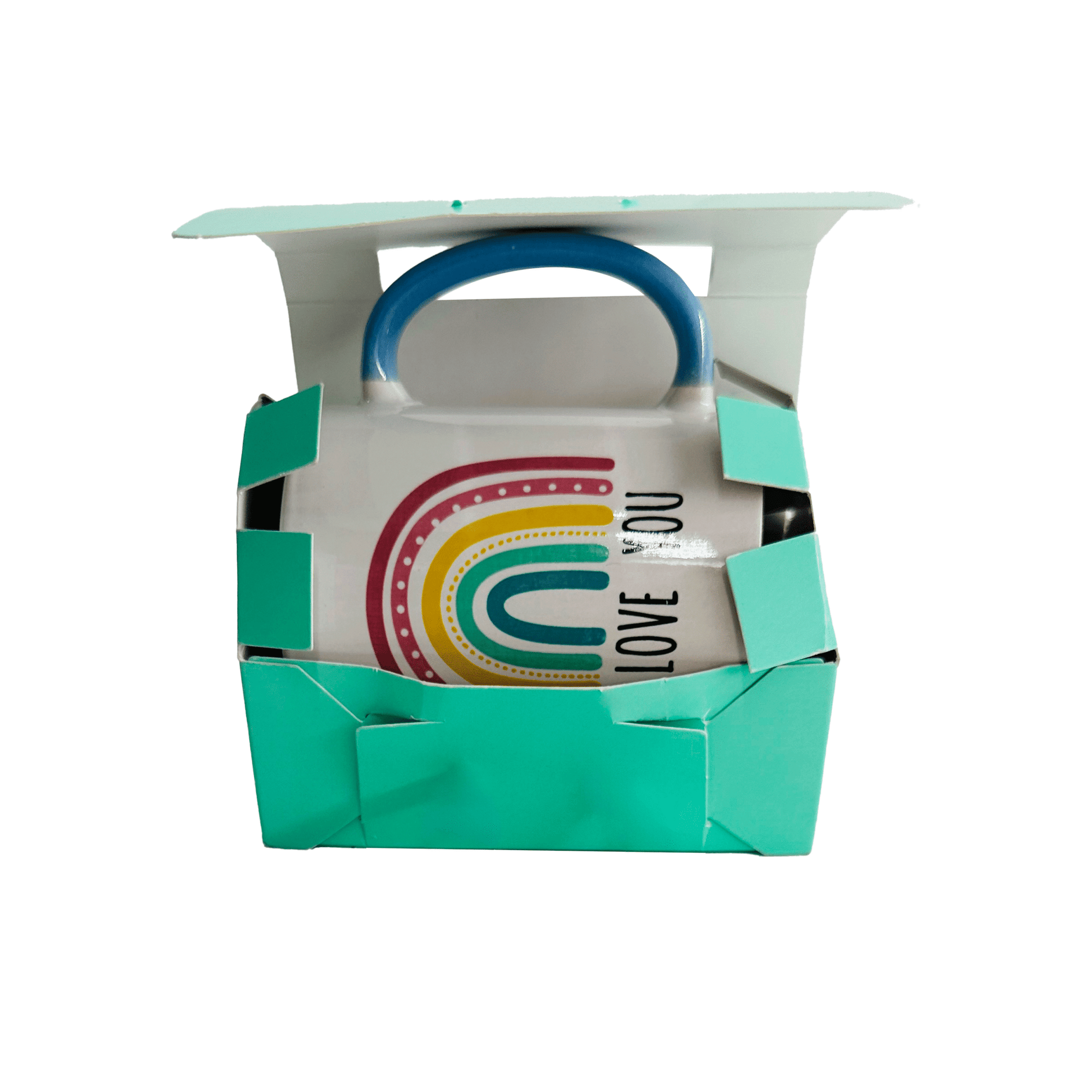 Caja ecológica plegadiza para mug verde 12,2x8,5x8,6 cm Cajas y Empaques de Colombia