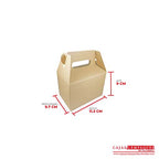 Caja ecológica tipo maletín 11.3x9.7x9 cm café Cajas y Empaques de Colombia