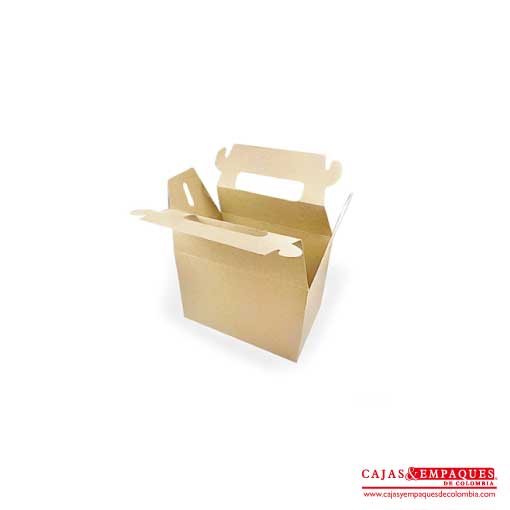 Caja ecológica tipo maletín 11.3x9.7x9 cm café Cajas y Empaques de Colombia