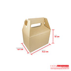 Caja ecológica tipo maletín 14.5x9.7x10 cm café Cajas y Empaques de Colombia