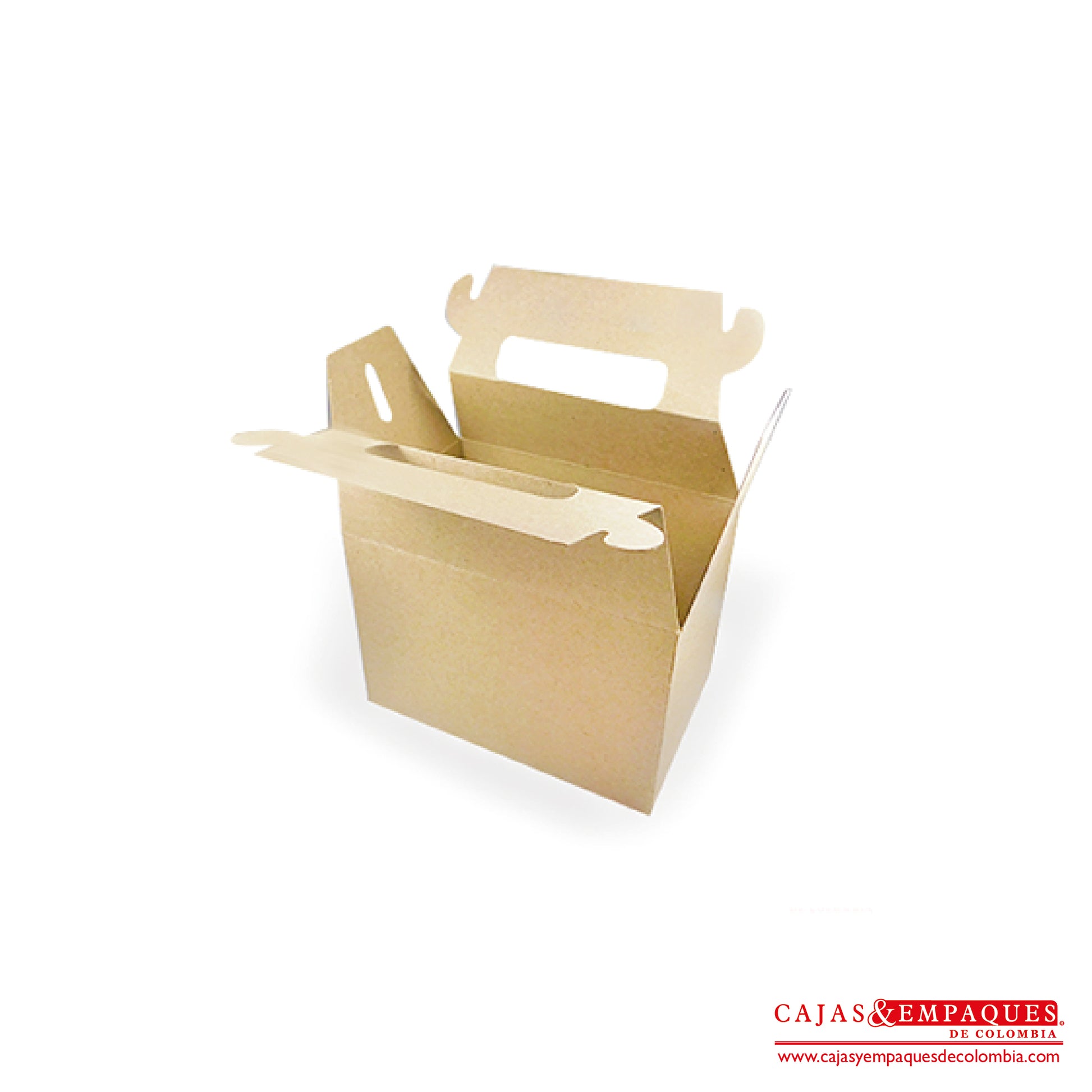 Caja ecológica tipo maletín 14.5x9.7x10 cm café Cajas y Empaques de Colombia
