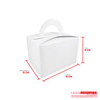 Caja ecológica tipo maletín 15x12x9 cm blanco Cajas y Empaques de Colombia