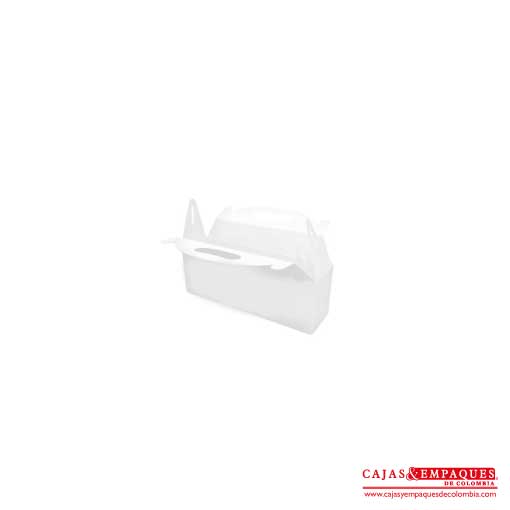 Caja ecológica tipo maletín 15x4x5 cm blanco Cajas y Empaques de Colombia