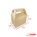 Caja Ecológica tipo maletín 20x15x15 cm café Cajas y Empaques de Colombia