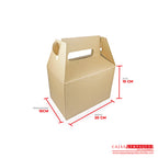 Caja Ecológica tipo maletín 20x15x15 cm café Cajas y Empaques de Colombia