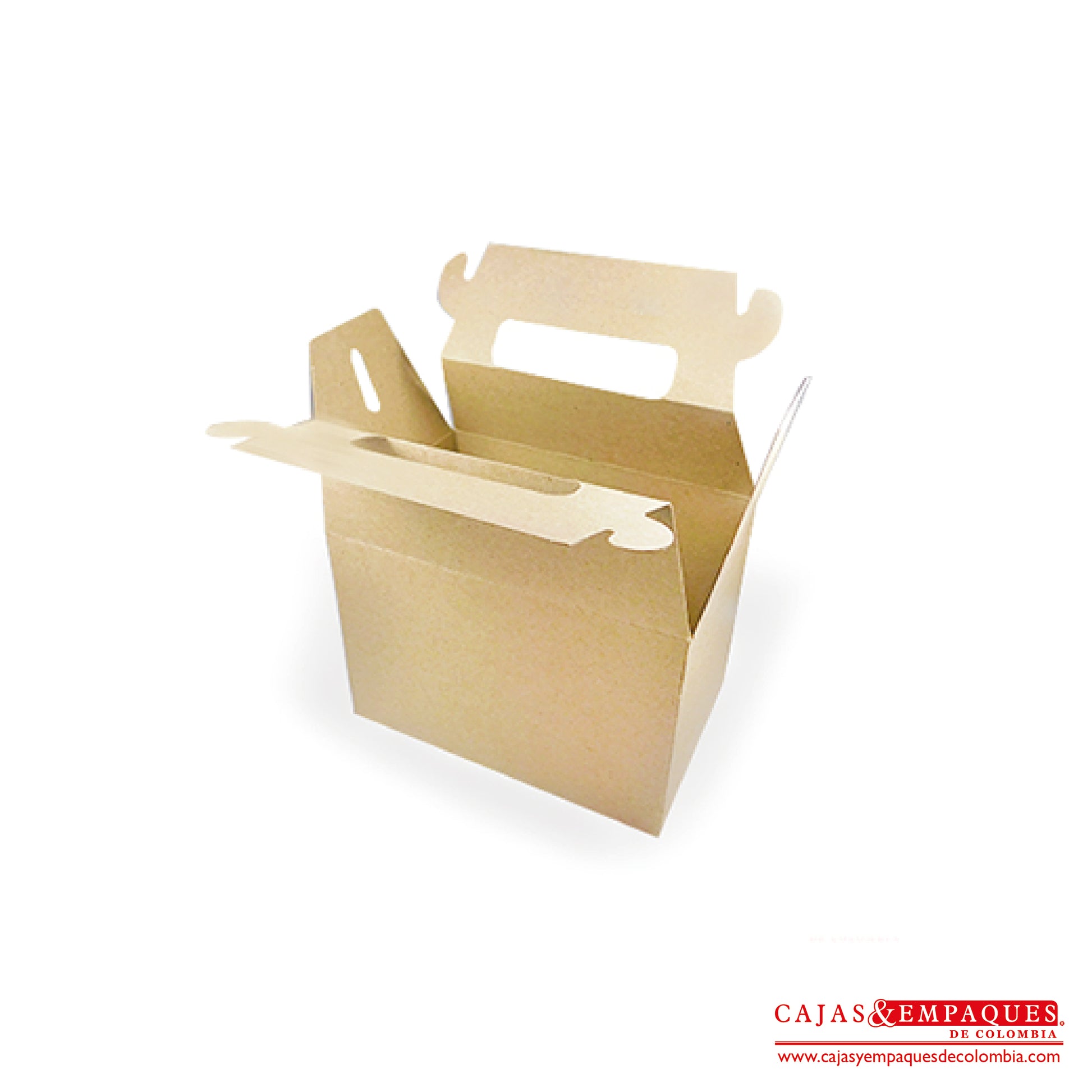 Caja ecológica tipo maletín 30x27x16 café Cajas y Empaques de Colombia