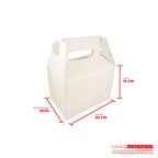 Caja ecológica tipo maletín 20x15x15 cm crema Cajas y Empaques de Colombia