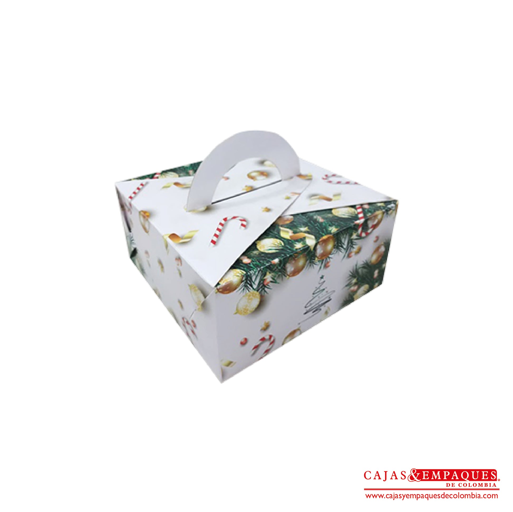 Caja ecológica plegadiza 20x20x10 cm navidad Cajas y Empaques de Colombia