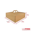 Caja ecológica tipo maletín 27x27x12 café Cajas y Empaques de Colombia