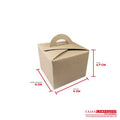 Caja ecológica tipo maletín 6x6x4.7 cm café Cajas y Empaques de Colombia