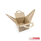 Caja ecológica tipo maletín 6x6x4.7 cm café Cajas y Empaques de Colombia