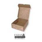 Caja Ecológica Plegadiza Micro Corrugado 30x26x11 cm (Feliz Día Rostro)