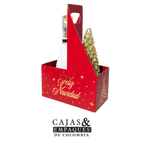 Caja ecológica plegadiza 16.1x8.1x9 cm Navidad