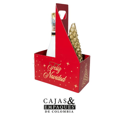 Caja ecológica plegadiza 16.1x8.1x9 cm Navidad