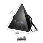 Caja Ecológica Pirámide 25x25x31cm Negra Feliz Día