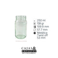Envase de vidrio 3368 - 250 ml