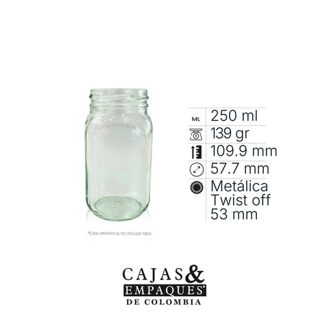 Envase de vidrio 3368 - 250 ml