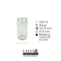 Envase de vidrio 3413 - 250 cc