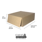 Caja ecológica plegadiza 22x23x9 cm micro-corrugado E-commerce