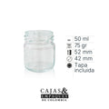 Envase de vidrio 50 mb cc
