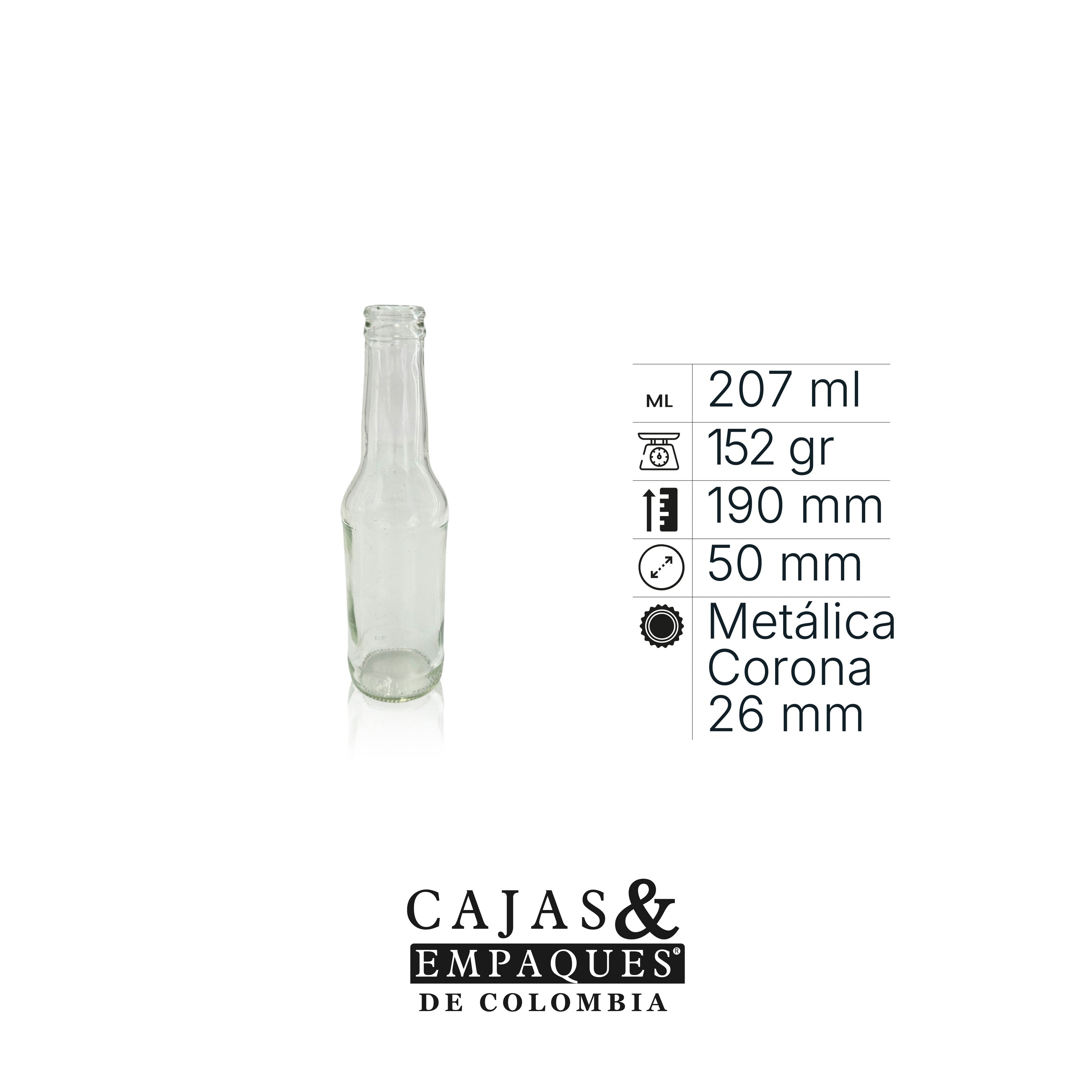 Envase de vidrio 4067 - 207 ml
