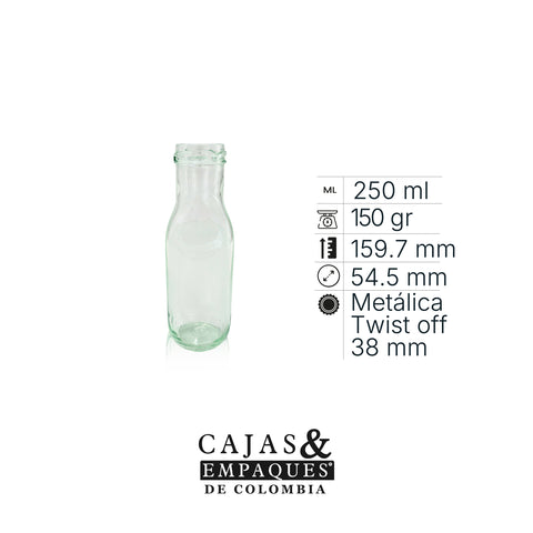 Envase de vidrio 4178 - 250 cc