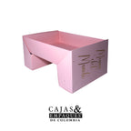 Caja ecológica base y funda para desayunos Rosada - Mamá- 35x26x8