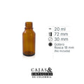 Envase de vidrio 3360 - 20 ml ámbar