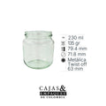Envase de vidrio 2670  229 ml