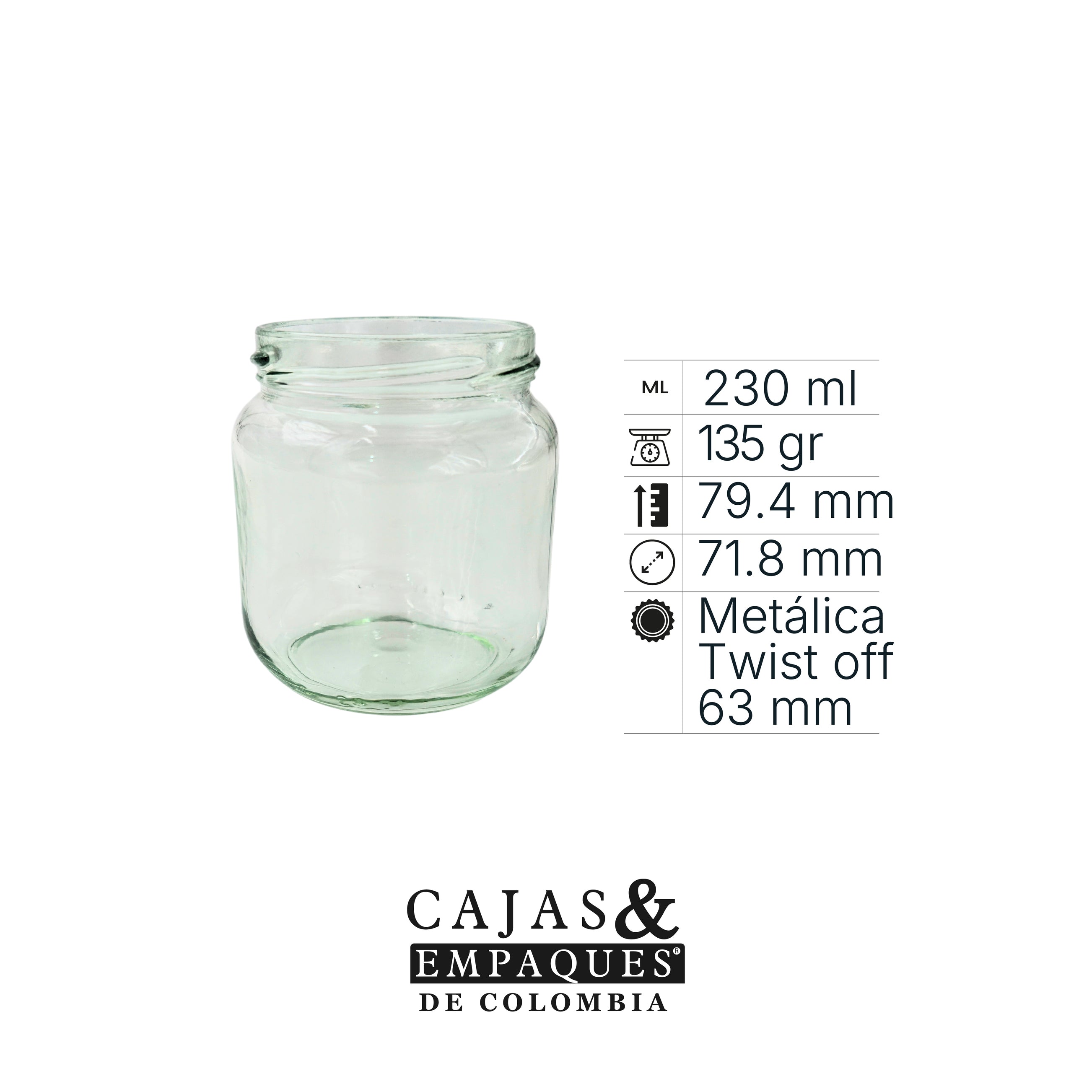 Envase de vidrio 2670  229 ml