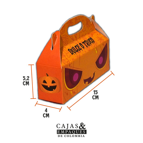 Caja Ecológica tipo maletín 15x4x5.2 cm Paiaje Calabaza