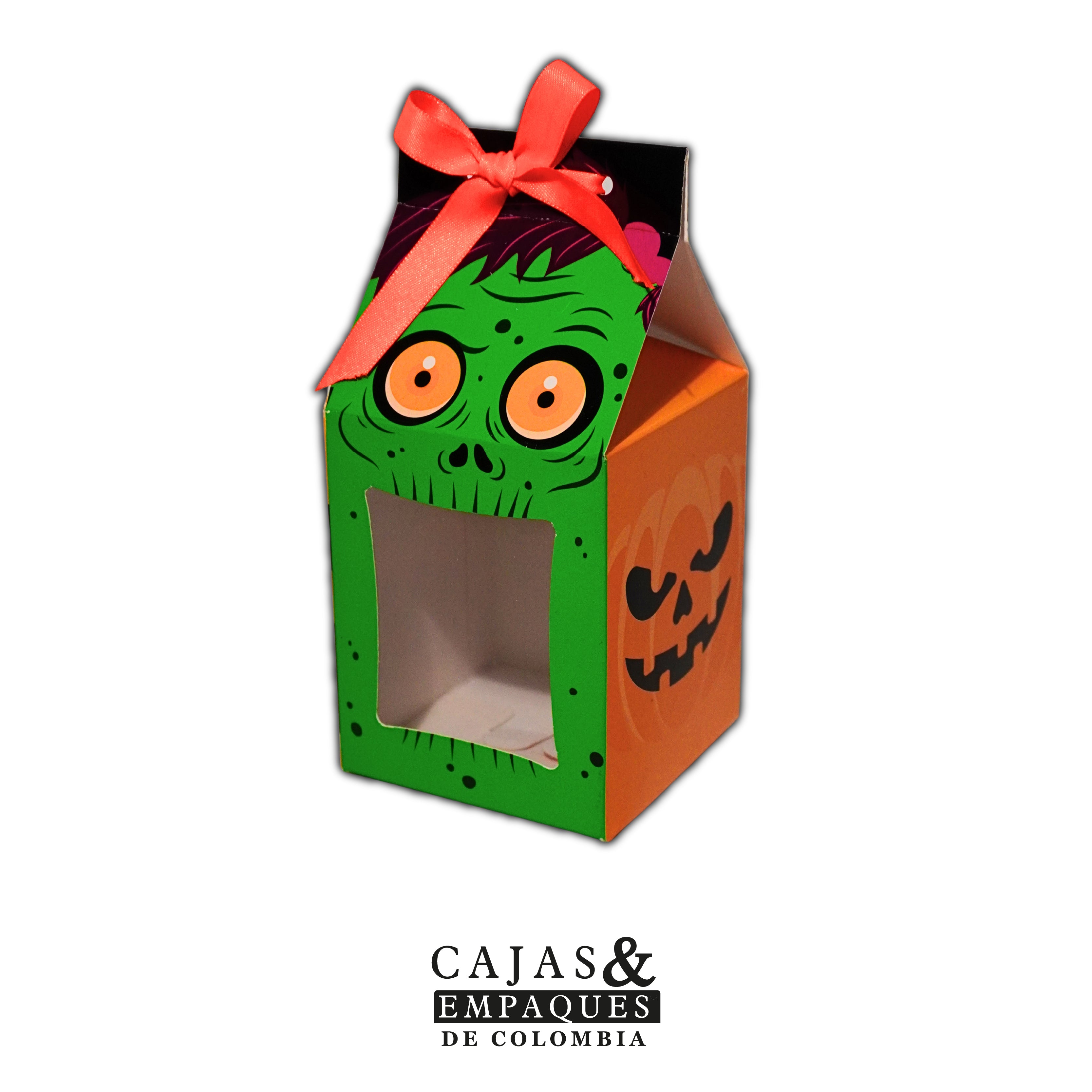 Caja Ecológica Plegadiza 8.2x8.2x10 cm Halloween