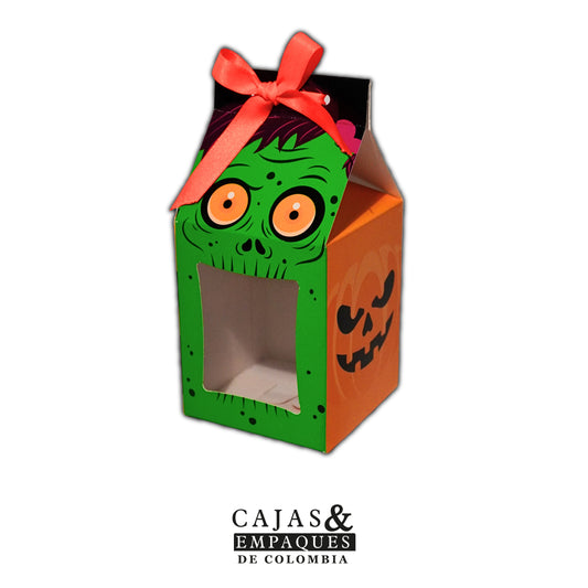 Caja Ecológica Plegadiza 8.2x8.2x10 cm Halloween