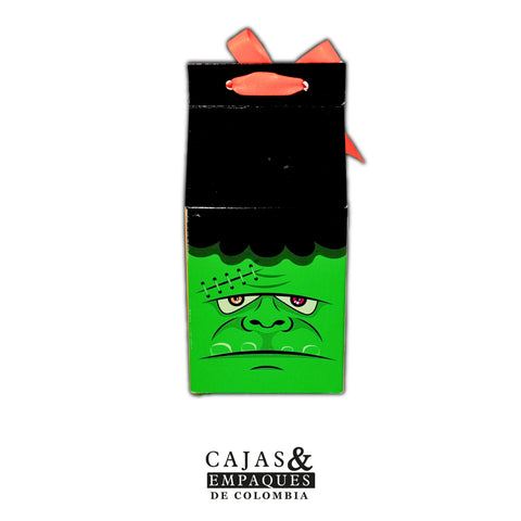 Caja Ecológica Plegadiza 8.2x8.2x10 cm Halloween