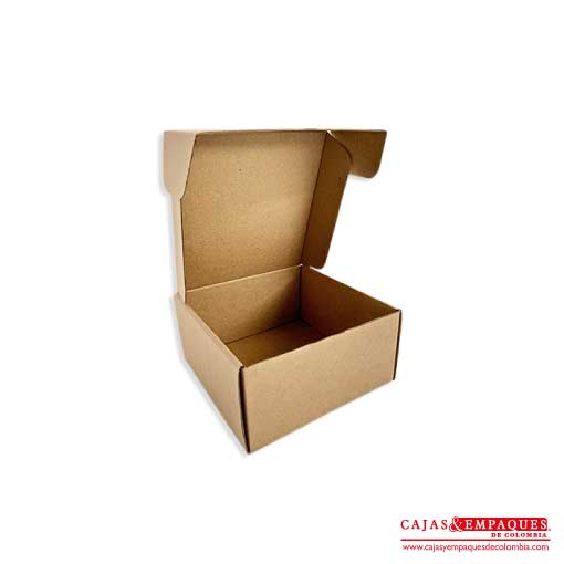 Caja ecológica plegadiza 18.5x18.5x9 cm micro-corrugado Cajas y Empaques de Colombia