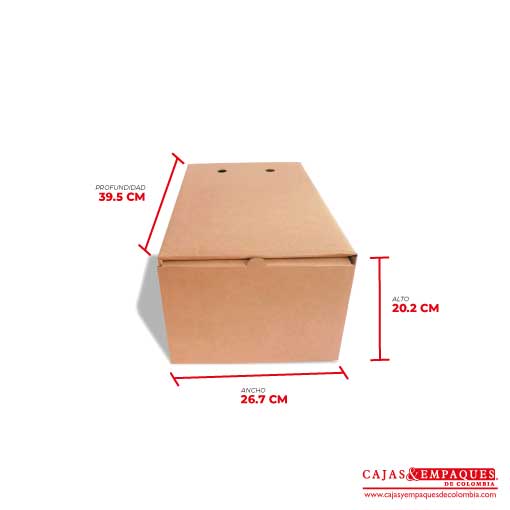 Caja para archivo corrugado 450 26.7x20.2x39.5 cm Cajas y Empaques de Colombia