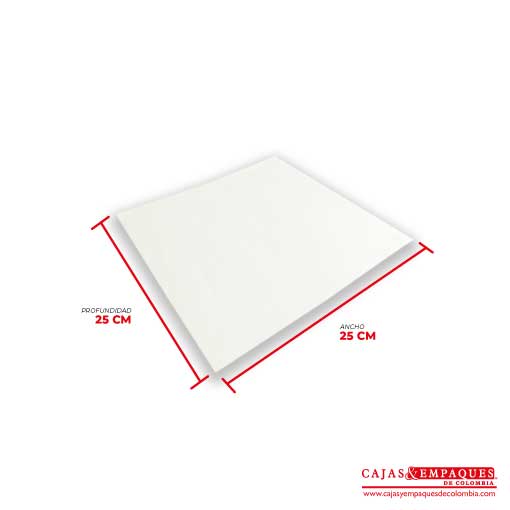 Papel antigraso 25x25 cm blanco Cajas y Empaques de Colombia