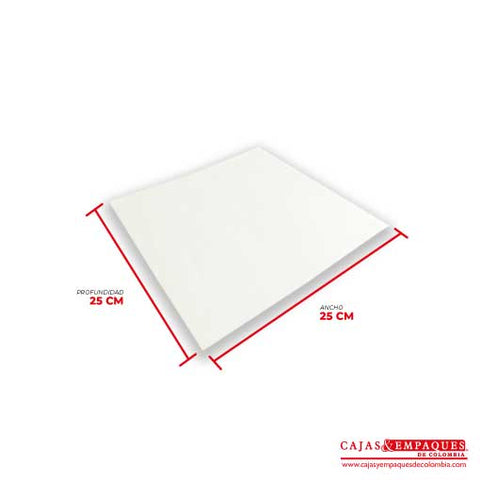 Papel antigraso 25x25 cm blanco Cajas y Empaques de Colombia