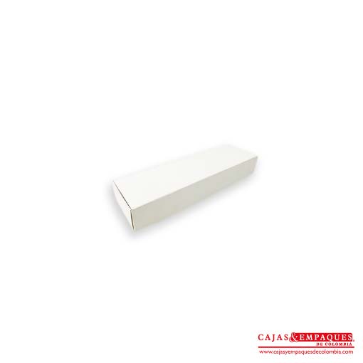Caja ecológica plegadiza 20x6.5x3 cm blanco Cajas y Empaques de Colombia