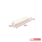 Caja ecológica plegadiza 20x6.5x3 cm crema Cajas y Empaques de Colombia