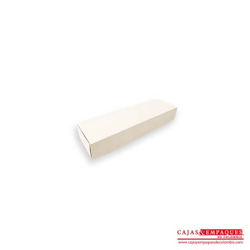 Caja ecológica plegadiza 20x6.5x3 cm crema Cajas y Empaques de Colombia