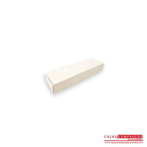 Caja ecológica plegadiza 20x6.5x3 cm crema Cajas y Empaques de Colombia