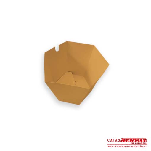 Caja Crispetera 10x10x18 cm café Cajas y Empaques de Colombia