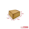 Caja ecológica plegadiza 14x14x8 cm café sorpresa Cajas y Empaques de Colombia
