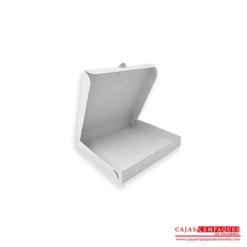 Caja ecológica plegadiza 20x20x3 cm blanco Cajas y Empaques de Colombia
