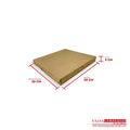 Caja ecológica plegadiza 30x30x3 cm café Cajas y Empaques de Colombia