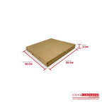 Caja ecológica plegadiza 30x30x3 cm café Cajas y Empaques de Colombia